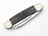 Vtg 10 Dot 1980 Case XX 62131 Jigged Bone Canoe Folding Pocket Knife