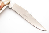 Vintage Puma Germany Jigged Amber Bone Handle Trapper Folding Pocket Knife