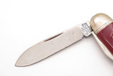 Vintage Richards Sheffield England Red Folding Multi Tool Pocket Camp Knife
