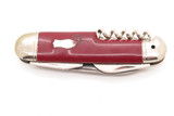 Vintage Richards Sheffield England Red Folding Multi Tool Pocket Camp Knife