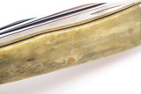 Vintage 1998 Case XX 6354 Scout Trapper Smooth Bone Folding Pocket Knife (Crack)