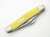 Vtg 1980 Case XX 3347 Yellow Delrin Stockman Folding Pocket Knife