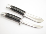 Vintage 1973-80 Buck 115 Twin Sportsman Set 103 118 Fixed Blade Hunting Knife