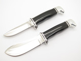 Vintage 1973-80 Buck 117 Trophy Set 103 116 Fixed Blade Hunting Sportsman Knife