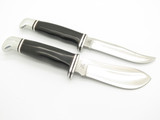 Vintage 1973-80 Buck 104 Twin Set 103 102 Fixed Blade Sportsman Hunting Knife