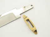 Vtg Explorer Seki Japan Tak Fukuta Fixed Knife Making 4.625" Mirror Blade Blank