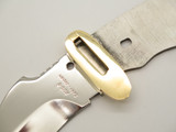 Vtg Explorer Seki Japan Tak Fukuta Polished Guthook Fixed AUS8 Knife Blade Blank