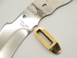 Vtg Explorer Seki Japan Tak Fukuta Polished Guthook Fixed AUS8 Knife Blade Blank