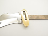 Vtg Explorer Seki Japan Tak Fukuta Guthook Fixed AUS8 Knife 4.25" Blade Blank