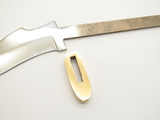 Vtg Explorer Seki Japan Tak Fukuta Guthook Fixed AUS8 Knife 4.25" Blade Blank