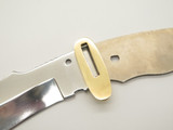 Vtg Explorer Seki Japan Tak Fukuta Guthook Fixed AUS8 Hunting Knife Blade Blank