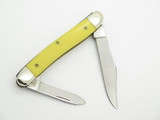 Vtg 1980 Case XX 03244 Yellow Delrin Folding Small Folding Pocket Pen Knife