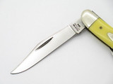 Vtg 1980 Case XX 03244 Yellow Delrin Folding Small Folding Pocket Pen Knife