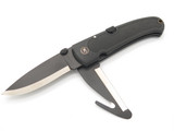 Vtg Browning 608 Kodiak FDT Black Seki Japan Guthook Folding Hunter Knife