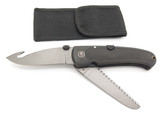 Vtg Browning 615 Kodiak FDT Gray Seki Japan Saw Folding Hunter Lockback Knife