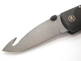 Vtg Browning 615 Kodiak FDT Gray Seki Japan Saw Folding Hunter Lockback Knife