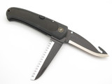 Vtg Browning 615 Kodiak FDT Black Seki Japan Saw Folding Hunter Lockback Knife