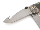 Vtg Browning 645 Kodiak FDT Camo Seki Japan Saw Folding Hunter Lockback Knife