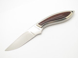 Vintage Browning 377 Custom Seki Japan Snake Wood Mirror Blade Fixed Knife