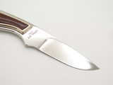 Vintage Browning 377 Custom Seki Japan Snake Wood Mirror Blade Fixed Knife
