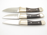 Vtg Parker American Blade Seki Japan Fukuta AUS6 Buffalo Fixed Dagger Knife