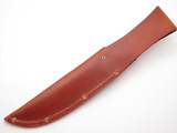 Basketweave 6" Blade Brown Leather Fixed Skinner Hunter Hunting Knife Sheath