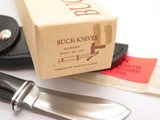 Vtg 1970s Buck 103 Skinner 3 Three Liner Fixed Blade Hunting Knife & Box