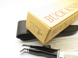 Vtg 1970s Buck 116 Caper 3 Three Liner Fixed Blade Hunting Knife & Box