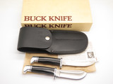 Vintage '88 Buck 115 Twin Sportsman Set 103 118 Fixed Blade Hunting Knife in Box