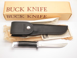 Vintage 1970s Buck 105 Pathfinder 3 Three Liner Fixed Blade Hunting Knife & Box