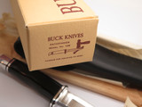 Vintage 1970s Buck 105 Pathfinder 3 Three Liner Fixed Blade Hunting Knife & Box