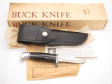 Vtg 1972 Buck 116 Caper Inverted 3 Three Liner Fixed Blade Hunting Knife & Box