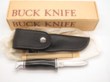 Vintage 1973-80 Buck 116 Caper 3 Three Liner Fixed Blade Hunting Knife & Box
