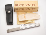 Vintage 1970s Buck 137 Steelmaster Fixed Folding Knife Sharpening Steel & Box