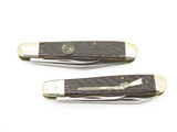 Vtg 1988 Winchester UMC The Scouts Wild Buffalo Bill Folding Trapper Knife Set
