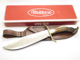 Western W49 Bowie USA W49CS Crown Stag Fixed Bowie Knife In Box NOS Mint