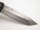 Vintage Camillus Cuda CDAM2 Tanto Damascus Linerlock Folding Pocket Knife in Box