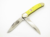 Vintage Kissing Crane KC26 Copperhead Germany Yellow Handle Folding Pocket Knife
