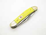 Vintage Kissing Crane KC26 Copperhead Germany Yellow Handle Folding Pocket Knife