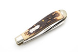 Vintage 1999 Schrade Uncle Henry 285UH USA Stag Trapper Folding Pocket Knife