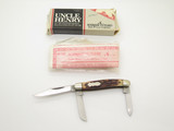 Vtg '80s Schrade Old Timer 807UH USA Delrin Handle Stockman Folding Pocket Knife