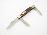 Vtg '80s Schrade Old Timer 807UH USA Delrin Handle Stockman Folding Pocket Knife