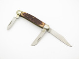 Vtg '80s Schrade Old Timer 807UH USA Delrin Handle Stockman Folding Pocket Knife