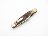 Vtg '80s Schrade Old Timer 807UH USA Delrin Handle Stockman Folding Pocket Knife