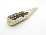 Vintage 1986 Parker Edwards USA Stag Handle Fixed Blade Hunting Knife