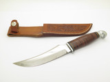 Vintage Kinfolks 350 Stacked Leather Stainless Steel Fixed Blade Hunting Knife