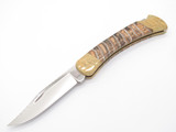 2016 Custom Buck 110 Hand Engraved Lockback Folding Hunter Knife