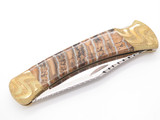 2016 Custom Buck 110 Hand Engraved Lockback Folding Hunter Knife