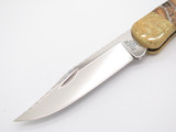 2016 Custom Buck 110 Hand Engraved Lockback Folding Hunter Knife