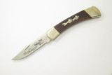 2010 Buck 110 Merry Christmas USA Smooth Bone Handle Folding Lockback Hunter